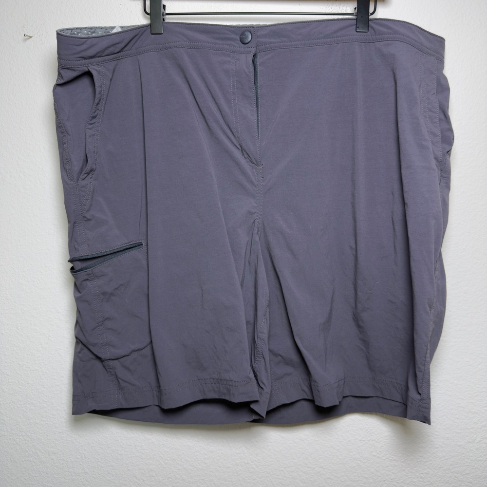 L.L.Bean‎ Women's Mountainside Shorts 20W Gray Comfort Trail Hiking Cargo